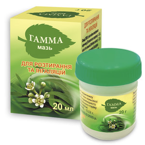 Гамма мазь для растираний и ингаляций банка 20 г