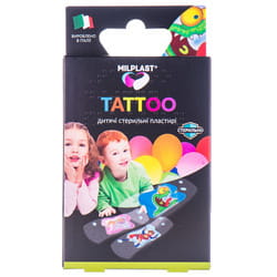 Пластырь бактерицидный MILPLAST (Милпласт) Kids Tattoo (Кидс Тату) стерильный детские с имитацией тату 16 шт