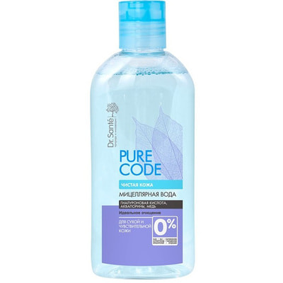 Вода мицеллярная Dr.Sante (Доктор сантэ) Pure Cоde для чувствительной и сухой кожи 200 мл