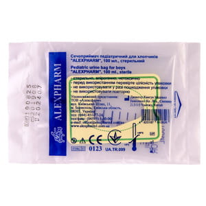 Мочеприемник педиатрический (детский) стерильный для мальчиков объем 100 мл Alexpharm