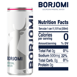 Вода минеральная Боржоми банка 0,33 л