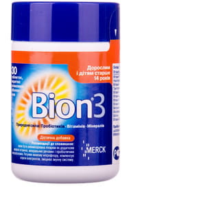 Пігулки для регулювання мікрофлори кишечника Біон 3 30 шт