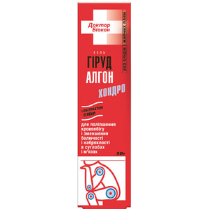 Гель для тіла БІОКОН Доктор Біокон Гірудалгон-хондро протизапальний і для поліпшення кровообігу 50 г