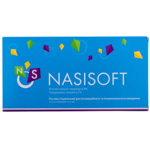 Назисофт раствор стерильный для ингаляционного и интраназального введения в контейнерах полимерных по 4 мл 10 шт