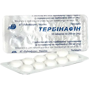 Тербінафін табл. 250мг №10