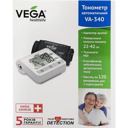 Измеритель (тонометр) артериального давления VEGA (Вега) модель VA-340 автоматический