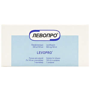 Левопро р-р д/инф. 500мг/100мл конт. 100мл №1