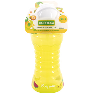 Поильник детский BABY TEAM (Беби Тим) артикул 5005 с трубочкой для путешествий 300 мл