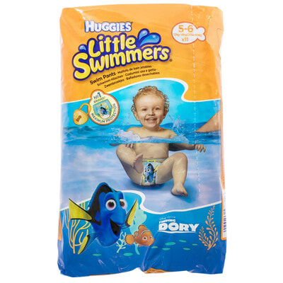 Подгузники-трусики для детей HUGGIES (Хаггис) Little Swimmer для плавания размер 5-6 (12-18кг) 11 шт