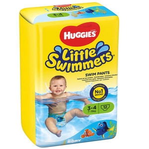 Підгузки-трусики для дітей HUGGIES (Хагіс) Little Swimmer для плавання розмір 3-4 (7-15кг) 12 шт