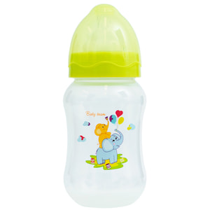 Бутылочка для кормления детская BABY TEAM (Беби Тим) артикул 1002 с широким горлом с 0 месяцев 250 мл