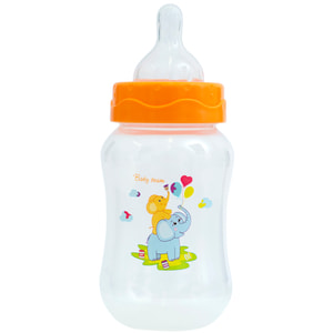 Бутылочка для кормления детская BABY TEAM (Беби Тим) артикул 1002 с широким горлом с 0 месяцев 250 мл