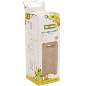 Бутылочка для кормления детская BABY TEAM (Беби Тим) артикул 1210 стеклянная с 0 месяцев 150 мл