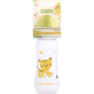 Пляшечка для годування дитяча BABY TEAM (Бебі Тім) артикул 1310 з латексною соскою з 0 місяців 250 мл