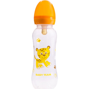 Пляшечка для годування дитяча BABY TEAM (Бебі Тім) артикул 1310 з латексною соскою з 0 місяців 250 мл