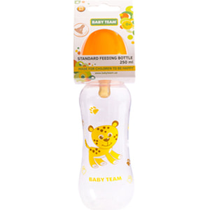 Пляшечка для годування дитяча BABY TEAM (Бебі Тім) артикул 1310 з латексною соскою з 0 місяців 250 мл