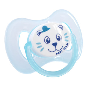 Пустышка силиконовая детская BABY TEAM (Беби Тим) артикул 3003 вишнеобразной формы с 0 месяцев цвет в ассортименте 1 шт