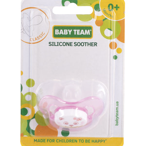 Пустышка силиконовая детская BABY TEAM (Беби Тим) артикул 3007 классическая с 0 месяцев 1 шт