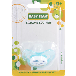 Пустышка силиконовая детская BABY TEAM (Беби Тим) артикул 3007 классическая с 0 месяцев 1 шт