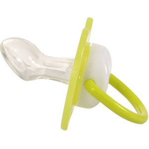 Пустышка силиконовая детская BABY TEAM (Беби Тим) артикул 3008 ортодонтическая с колпачком и кольцом что светится ночью 1 шт