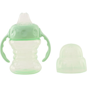 Поильник-непроливайка детский BABY TEAM (Беби Тим) артикул 5022 со спаутом и ручками с 6 месяцев 180 мл