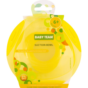 Тарілка на присосці дитяча BABY TEAM (Бебі Тім) артикул 6004 з 6-ти місяців 280 мл