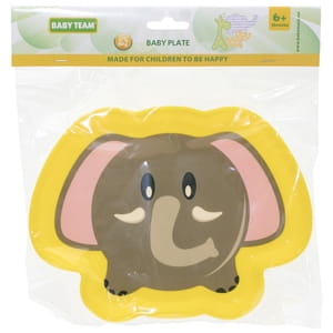 Тарілка дитяча BABY TEAM (Бебі Тім) артикул 6012 Улюблені звірята з 6-ти місяців 300 мл