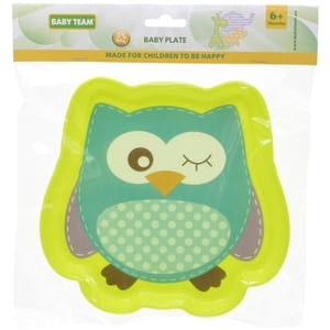 Тарілка дитяча BABY TEAM (Бебі Тім) артикул 6012 Улюблені звірята з 6-ти місяців 300 мл