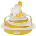 Набор для кормления детский BABY TEAM (Беби Тим) артикул 6090 тарелка, миска, чашка, 2 ложки, вилка, нагрудник