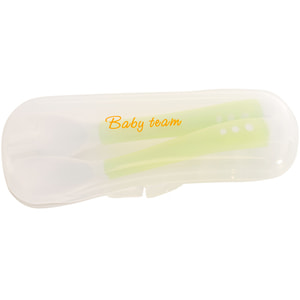 Набор для кормления детский BABY TEAM (Беби Тим) артикул 6105 вилочка + ложечка в футляре