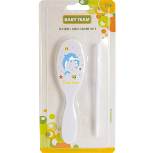 Набор расческа и щётка для волос детский BABY TEAM (Беби тим) артикул 7105 с рождения