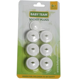 Заглушки для розеток BABY TEAM (Беби Тим) артикул 7600 6 шт