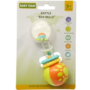 Іграшка-брязкальце дитяче BABY TEAM (Бебі Тім) артикул 8443 Гантелька