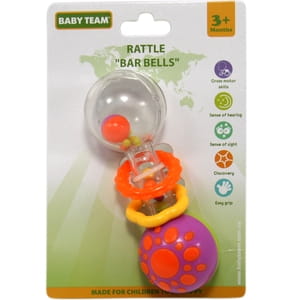 Іграшка-брязкальце дитяче BABY TEAM (Бебі Тім) артикул 8443 Гантелька