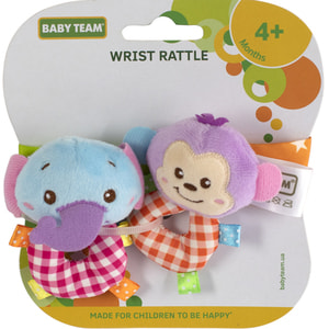 Игрушка-погремушка детская BABY TEAM (Беби Тим) артикул 8504 в ассортименте