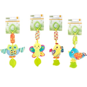 Игрушка-подвеска с прорезывателем детская BABY TEAM (Беби Тим) артикул 8520 в ассортименте