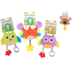 Игрушка-прорезыватель детская BABY TEAM (Беби Тим) артикул 8533 мягкая многофункциональная в ассортименте