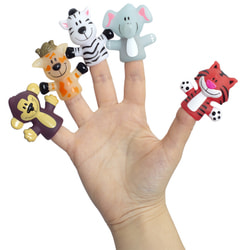 Набір іграшок на пальці дитячий BABY TEAM (Бебі Тім) артикул 8700 Весела малеча