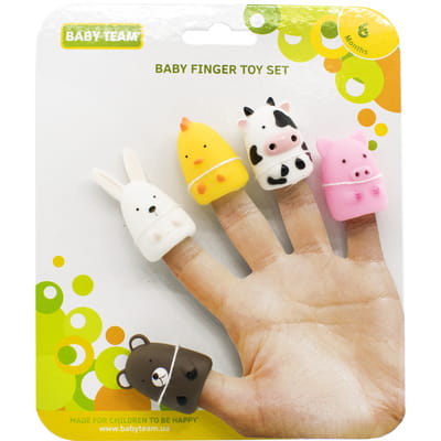Набір іграшок на пальці дитячий BABY TEAM (Бебі Тім) артикул 8700 Весела малеча