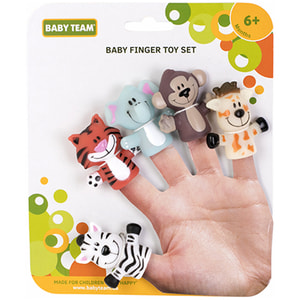 Набор игрушек на пальцы детский BABY TEAM (Беби Тим) артикул 8700 Веселые малыши