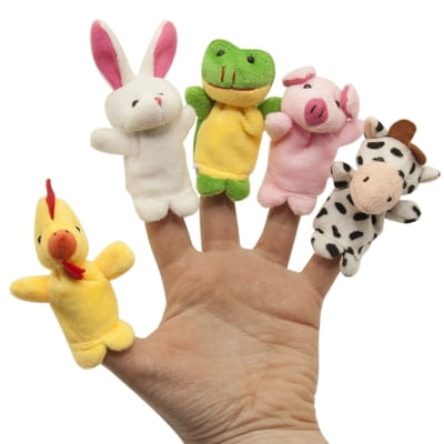 Набір іграшок на пальці дитячий BABY TEAM (Бебі Тім) артикул 8710 Веселі пухнастики