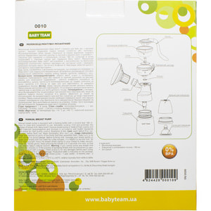 Молокоотсос механический BABY TEAM (Беби Тим) артикул 0010