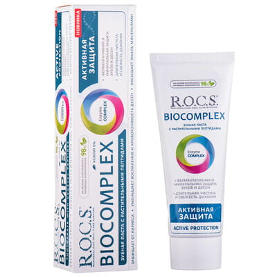 Зубная паста R.O.C.S. (Рокс) Biocomplex (Биокомплекс) Активная защита 94 г