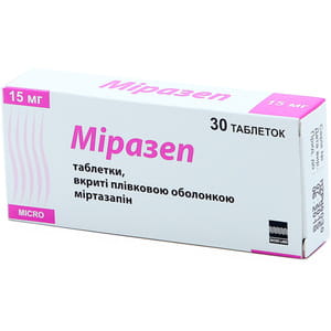 Миразеп табл. п/о 15мг №30