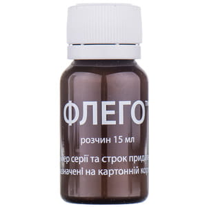 Флего раствор для нормализации состояния и защиты венозных сосудов, уменьшения отеков и воспаления в бутылках по 15 мл 10 шт