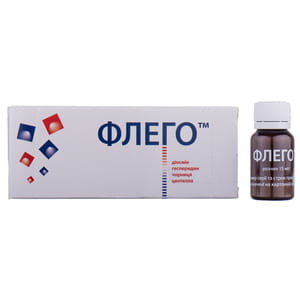 Флего раствор для нормализации состояния и защиты венозных сосудов, уменьшения отеков и воспаления в бутылках по 15 мл 10 шт
