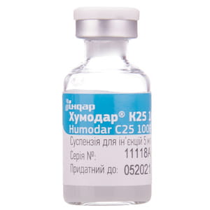 Хумодар К25 100Р сусп. д/ин. 100МЕ/мл фл. 5мл №1