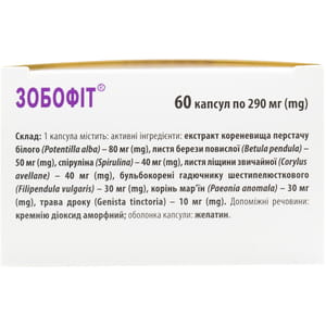 Зобофит капсулы для нормализации функций щитовидной железы 6 блистеров по 10 шт