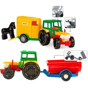Іграшка дитяча WADER (Вадер) 39009 Трактор з причепом