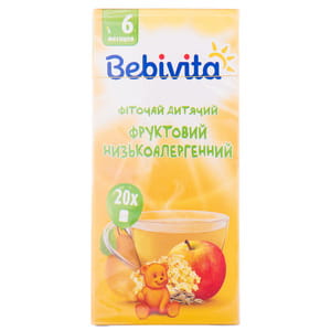 Фіточай дитячий BEBIVITA Бебівіта Фруктовий низькоалергенний 30 г